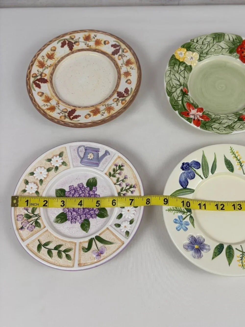 4 Candle Jar Plates, Fall, Spring, Summer